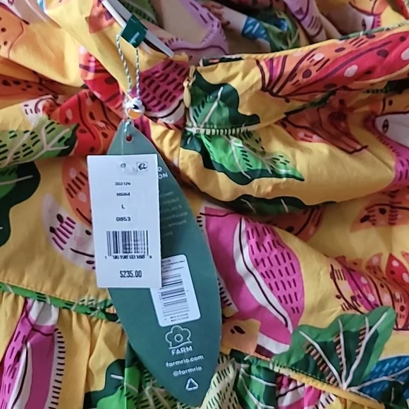 FARM RIO Beaks & Bananas Cotton Maxi Dress - Picture 11 of 12